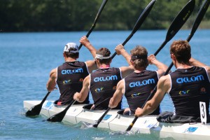 Le K4 homme sénior de Lyon - crédit photo Adrien VERNET