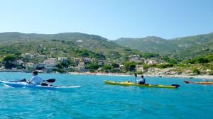 trio de kayaks