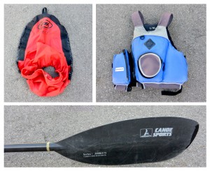 matériel de kayak de mer