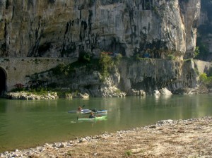 Trio de kayaks