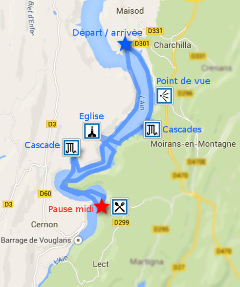 Itinéraire Vouglans