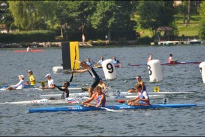 Victoire du K2 homme cadet 200m Jeff et Loris