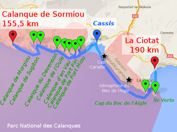itinéraire J7 : Sormiou - Cassis - La Ciotat