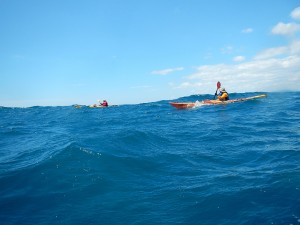 Hugo et Muriel en pleine traversée (photo : Tatiania Evlachev)