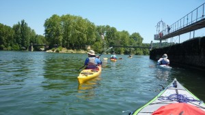 Arrivée sur l'île Barbe (photo : Eric)