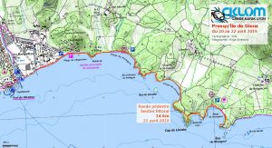 Itinéraire randonnée Presqu'Île de Giens 21 avril 2019