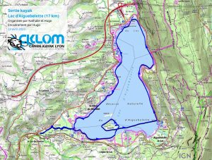Lac d'Aiguebelette - itinéraire du 23 avril 2023